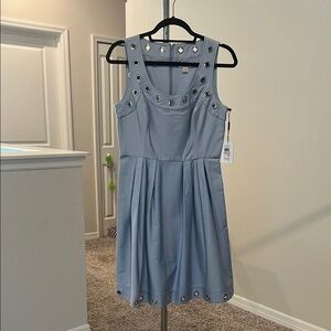 Light Blue Calvin Klein Dress with Grommet Details